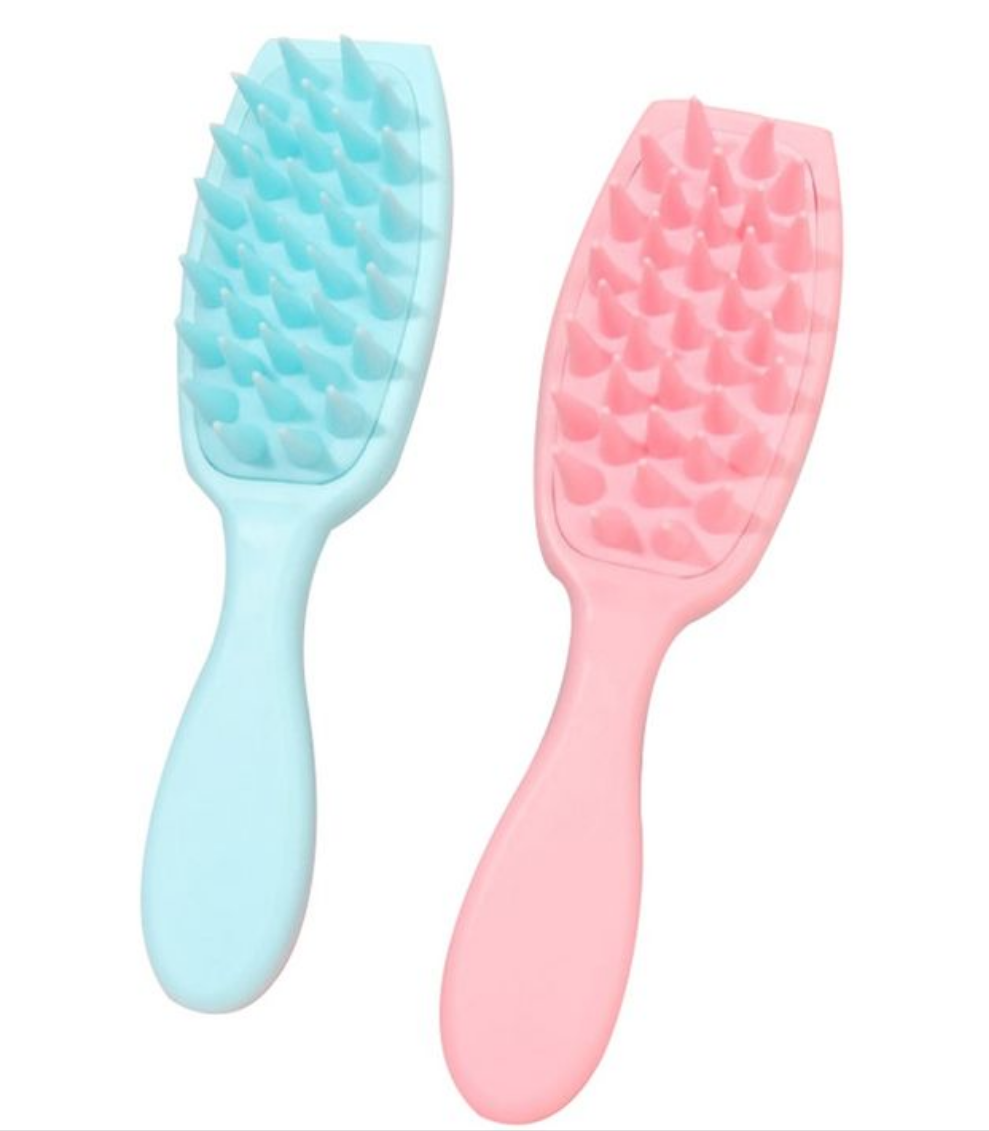 Silicon shampoo brush