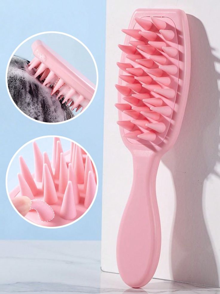 Silicon shampoo brush