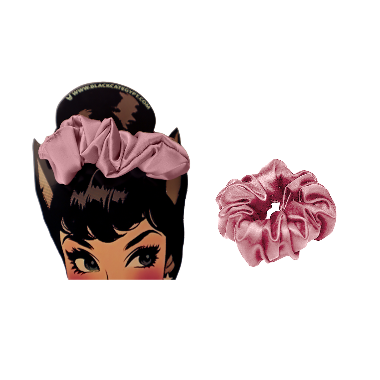 Satin scrunchie