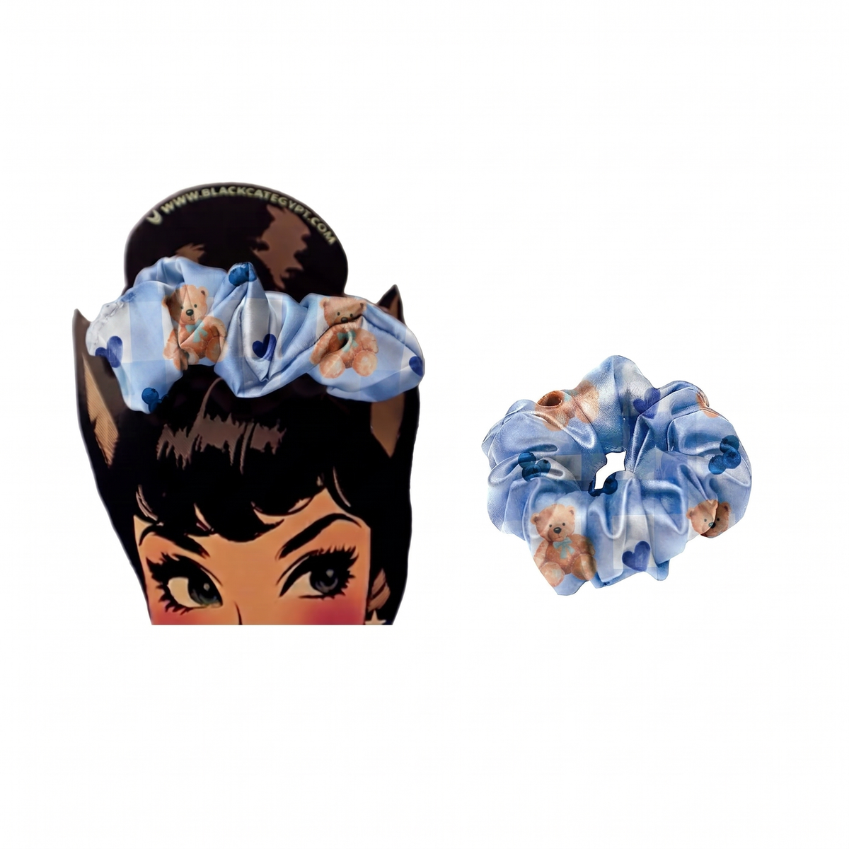 Satin scrunchie