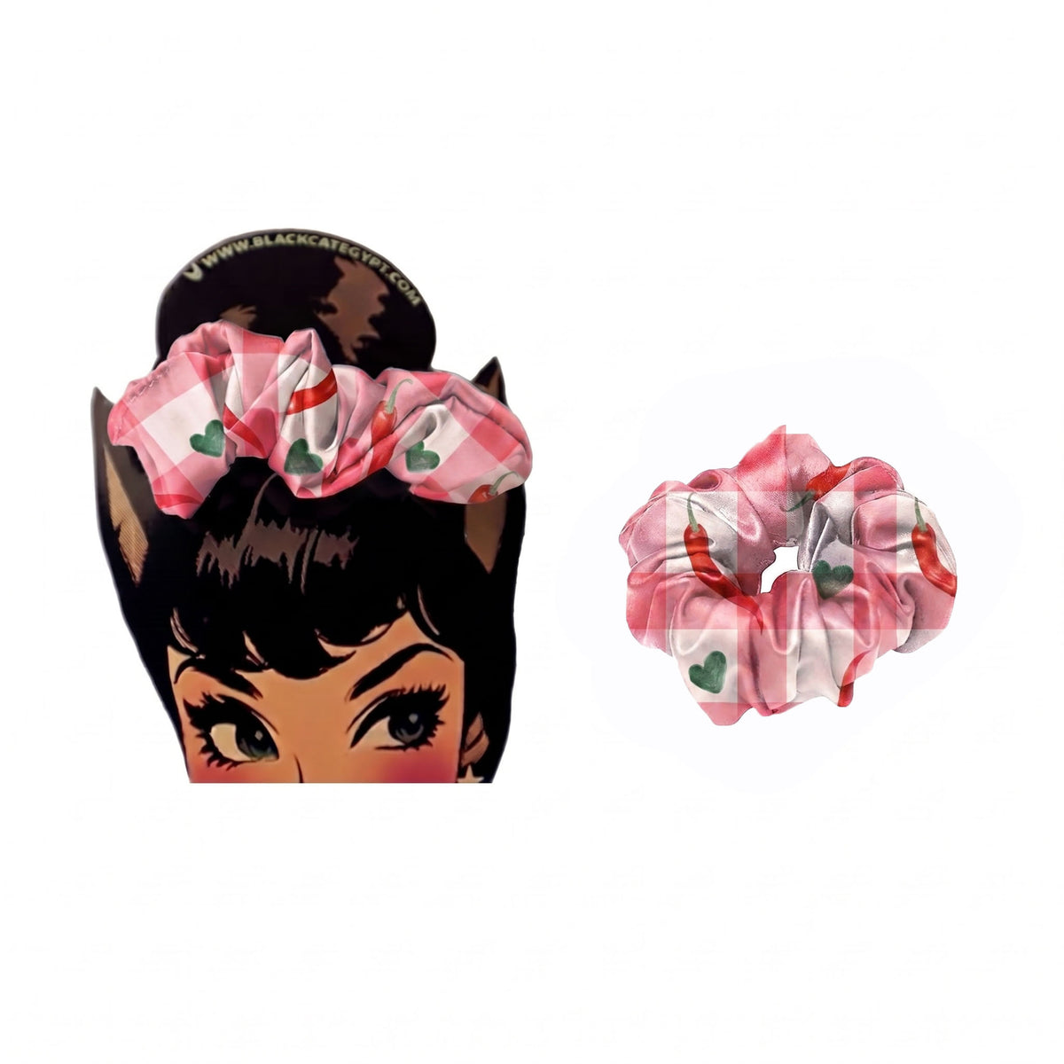 Satin scrunchie