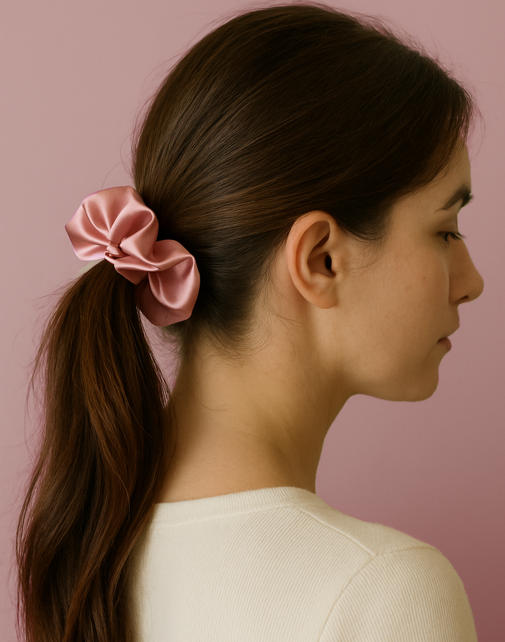 Satin scrunchie