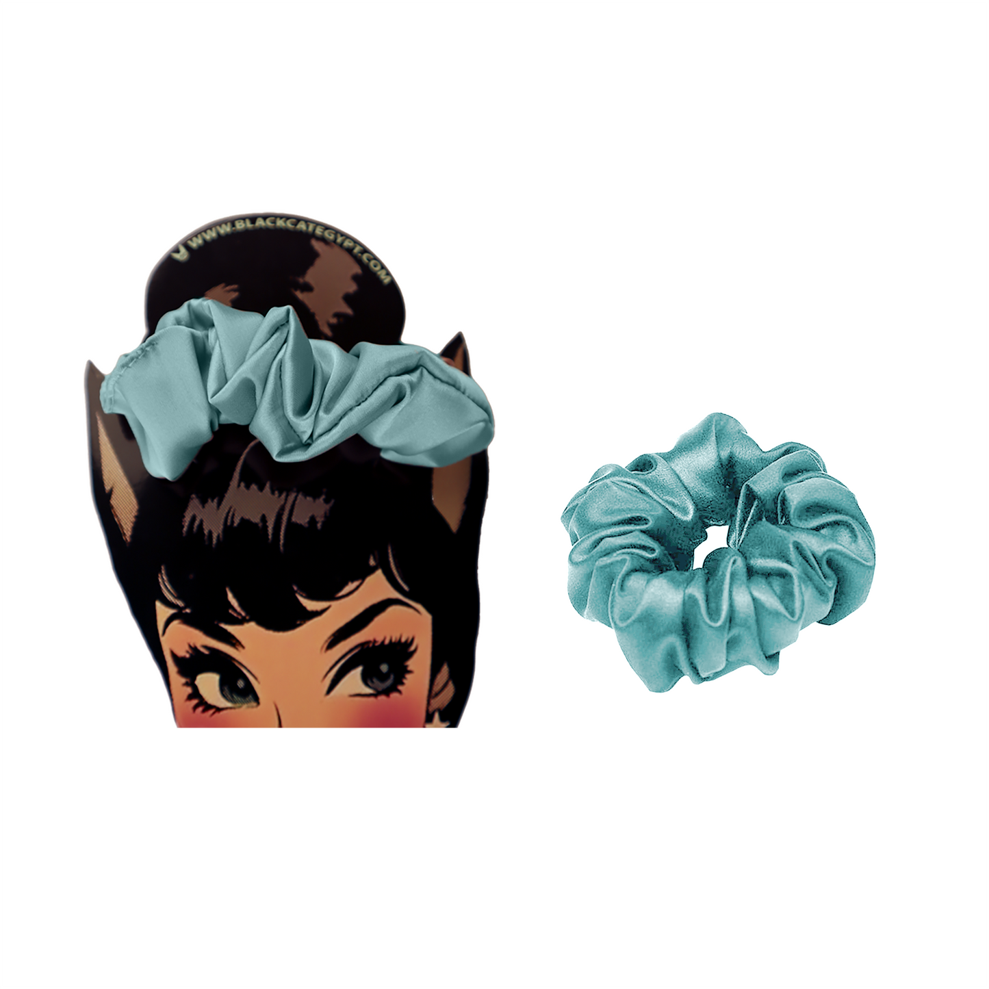 Satin scrunchie