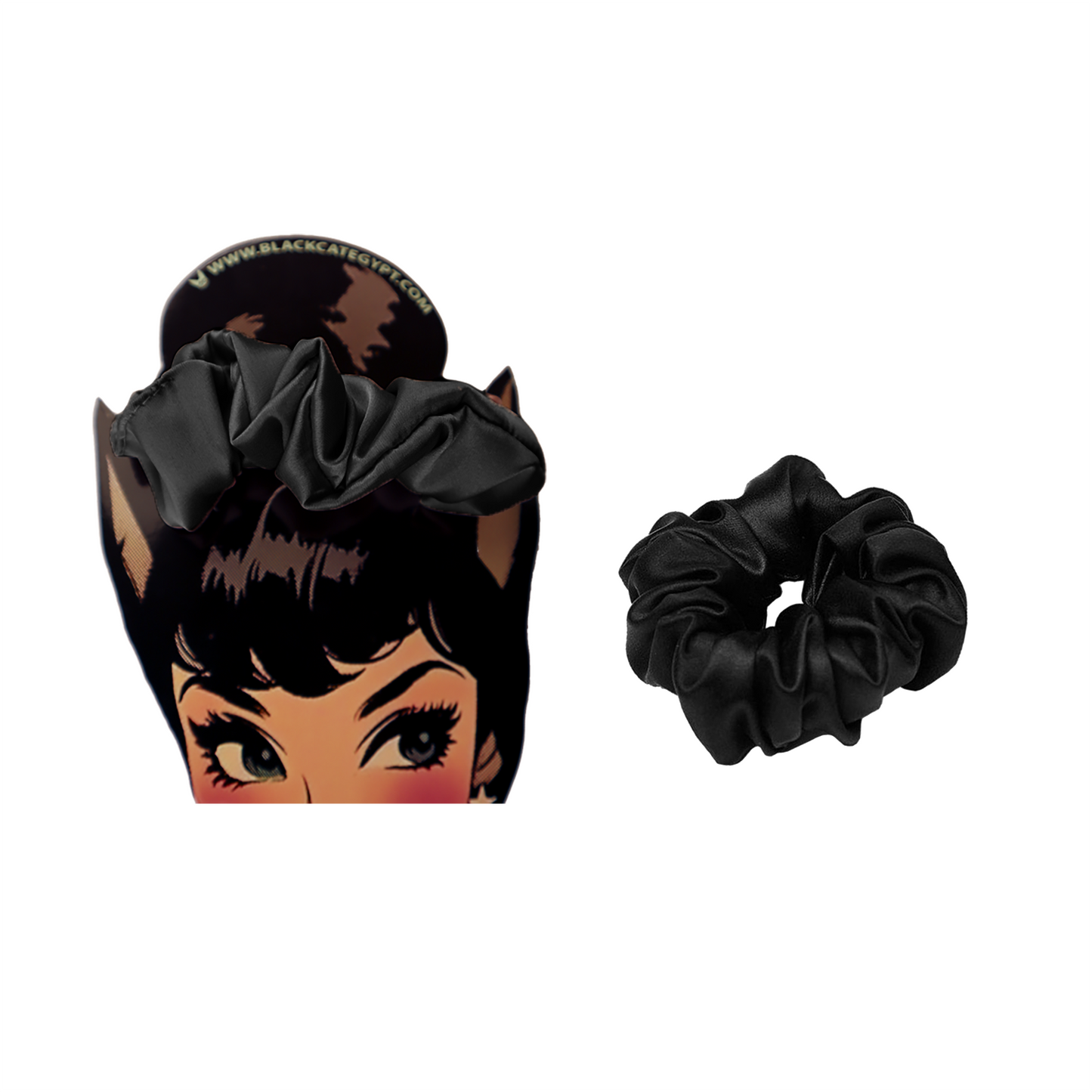 Satin scrunchie