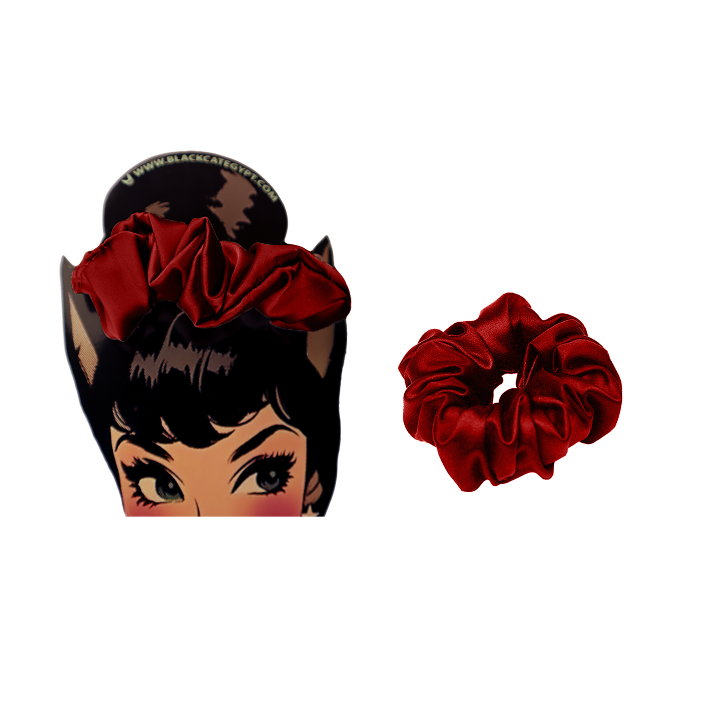 Satin scrunchie