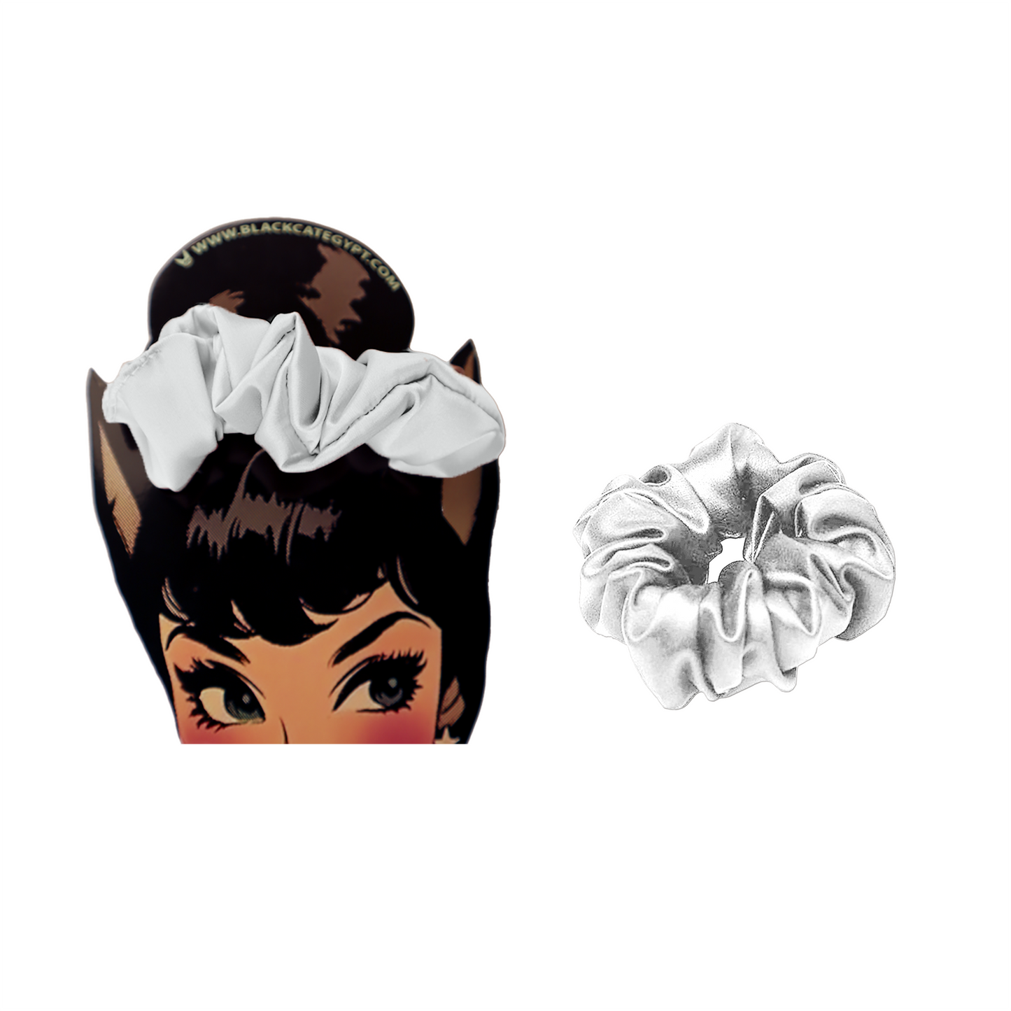 Satin scrunchie